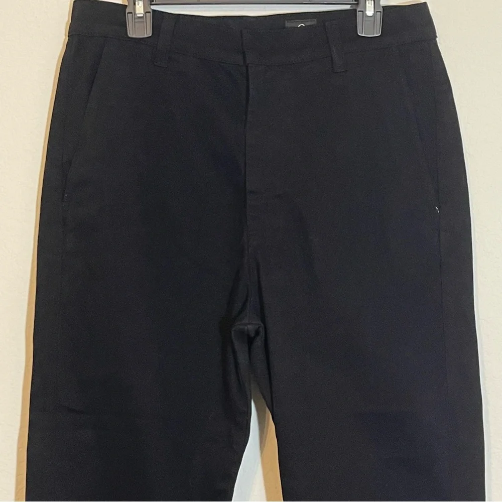 Adriano Goldschmeid Black “Solomon Crop” Slouchy Tapered Chino Size 32 NWOT Cuff